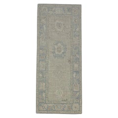 Turkish Oushak Rug Oriental Handmade 2'9" x 6'8" #11556