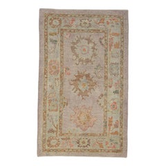 Turkish Oushak Rug Oriental Handmade 3'1" x 5' #2296
