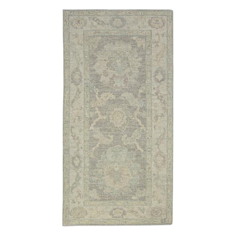Turkish Oushak Rug Oriental Handmade 2'9" x 5' #11714