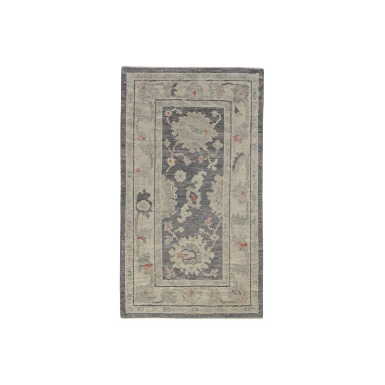 Turkish Oushak Rug Oriental Handmade 2'8" x 4'8" #2176