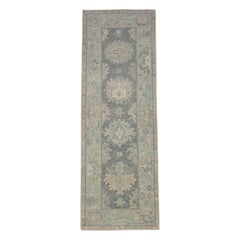 Turkish Oushak Rug Oriental Handmade 2'9" x 8' #12086