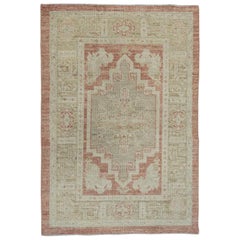 Turkish Oushak Rug Oriental Handmade 2'10" x 4'2" #2162