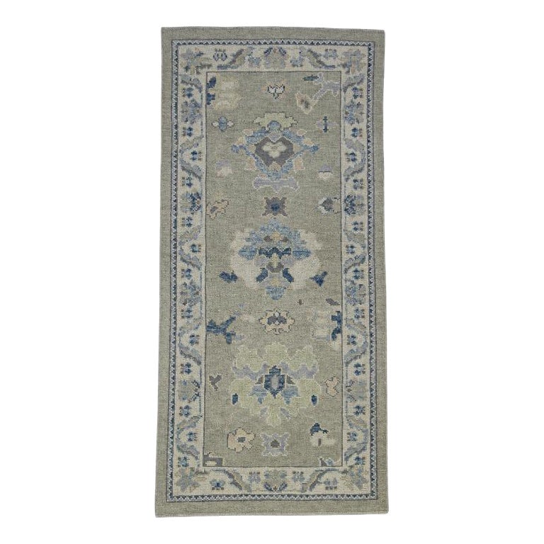 Turkish Oushak Rug Oriental Handmade 3' x 6'3" #12135