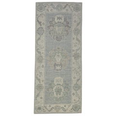 Tapis turc Oushak oriental fait à la main 2'9" x 6'5" n° 11648