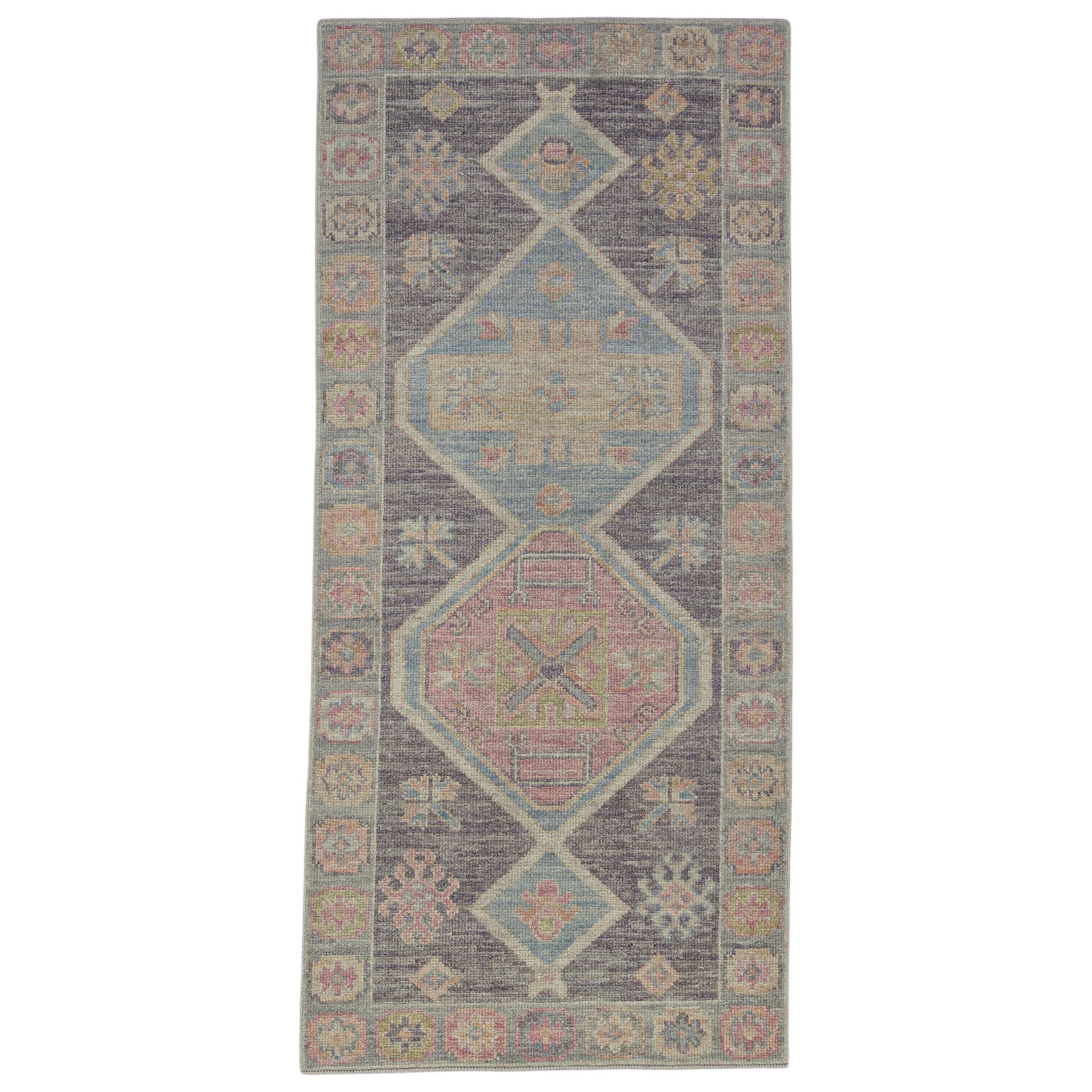 Turkish Oushak Rug Oriental Handmade 3' x 6'7" #4153