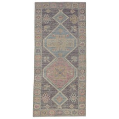 Turkish Oushak Rug Oriental Handmade 3' x 6'7" #4153