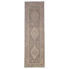 Alfombra Turca Oushak Oriental Hecha a Mano 3' x 9'10" #12171