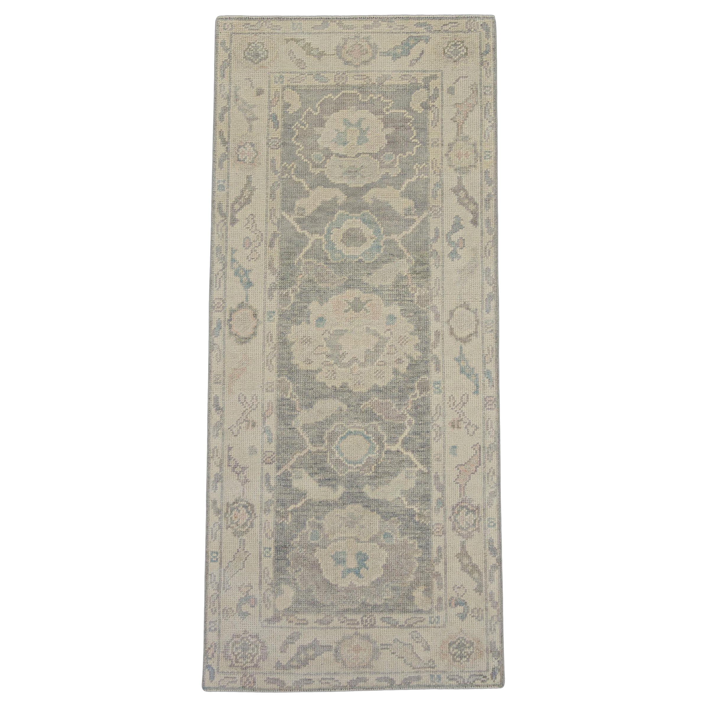 Türkischer Oushak-Teppich Orientalisch Handgefertigt 2'6" x 5'8" #12076
