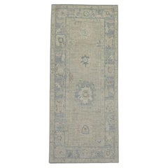 Alfombra Turca Oushak Oriental Hecha a Mano 2'11" x 6'8" #11558