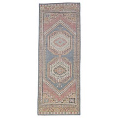 Turkish Oushak Rug Oriental Handmade 3'1" x 8'1" #11937