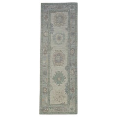 Alfombra Turca Oushak Oriental Hecha a Mano 2'10" x 8'6" #11796