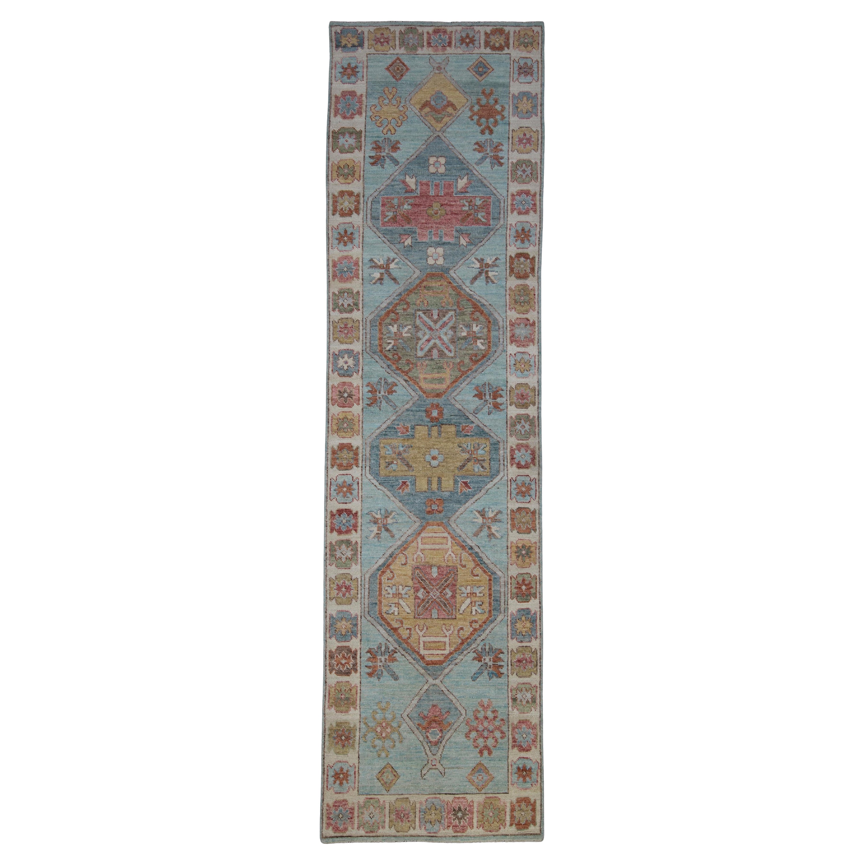 Oushak Rug Oriental Handmade 2'6" x 9'10" #AR-604
