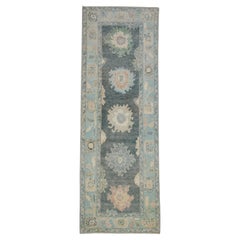 Alfombra Turca Oushak Oriental Hecha a Mano 2'10" x 8'2" #12189