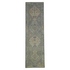 Turkish Oushak Rug Oriental Handmade 2'8" x 9'1" #12081