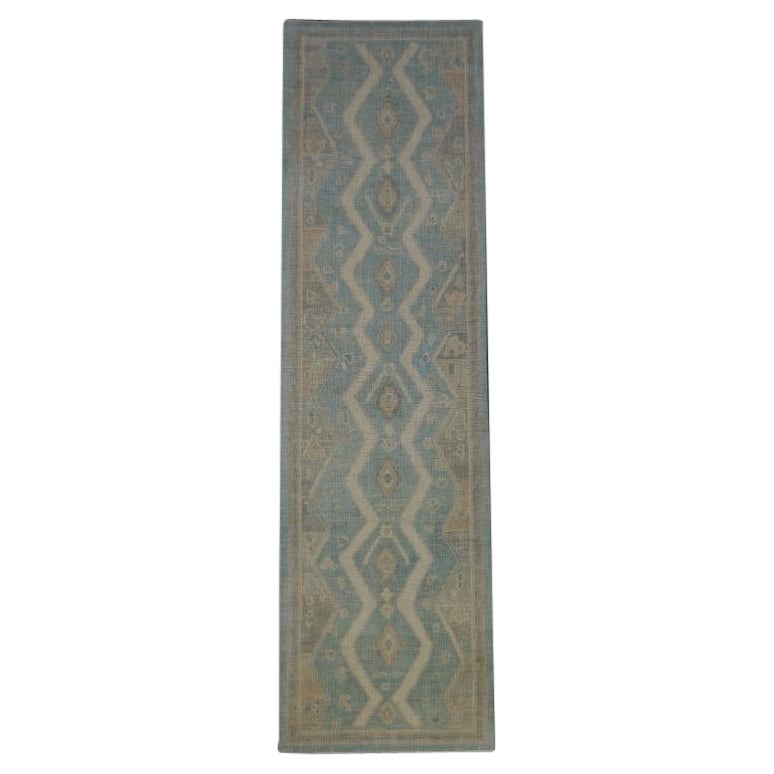 Turkish Oushak Rug Oriental Handmade 2'9" x 9'8" #12073