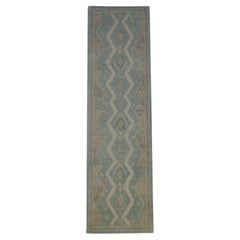 Turkish Oushak Rug Oriental Handmade 2'9" x 9'8" #12073