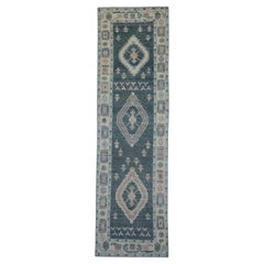 Türkischer Oushak-Teppich Orientalisch Handgefertigt 2'11" x 10' #12111
