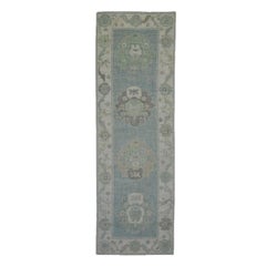 Alfombra Turca Oushak Oriental Hecha a Mano 2'9" x 8'5" #11674