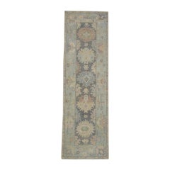 Alfombra Turca Oushak Oriental Hecha a Mano 2'9" x 8'10" #12042
