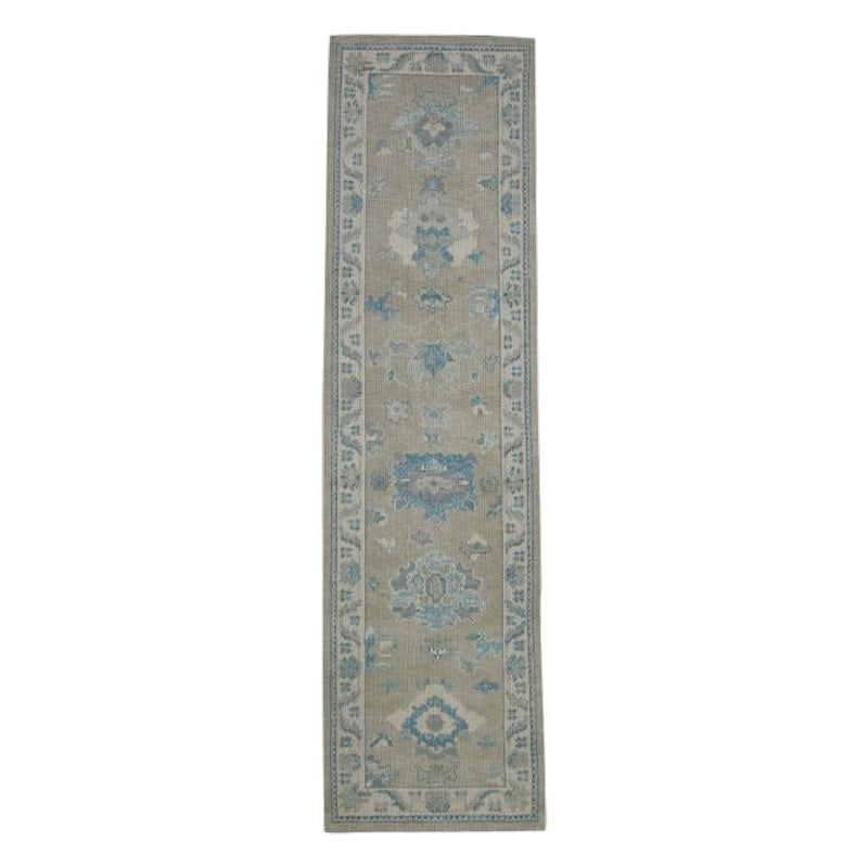 Türkischer Oushak-Teppich Orientalisch Handgefertigt 2'8" x 9'11" #11898