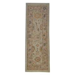 Alfombra Turca Oushak Oriental Hecha a Mano 2'10" x 8'1" #2273