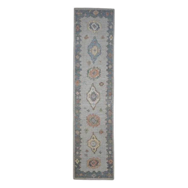 Oushak Rug Oriental Handmade 2'9" x 11'9" #AR-603 For Sale