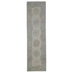 Turkish Oushak Rug Oriental Handmade 2'10" x 10'5" #11718