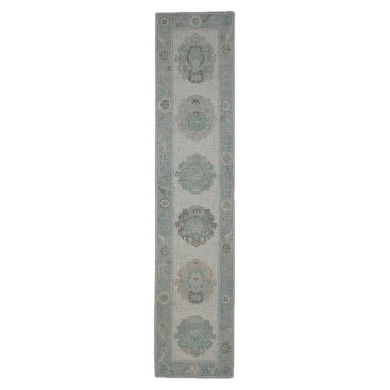 Turkish Oushak Rug Oriental Handmade 2'8" x 12' #11688