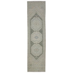 Turkish Oushak Rug Oriental Handmade 2'8" x 10'7" #11589