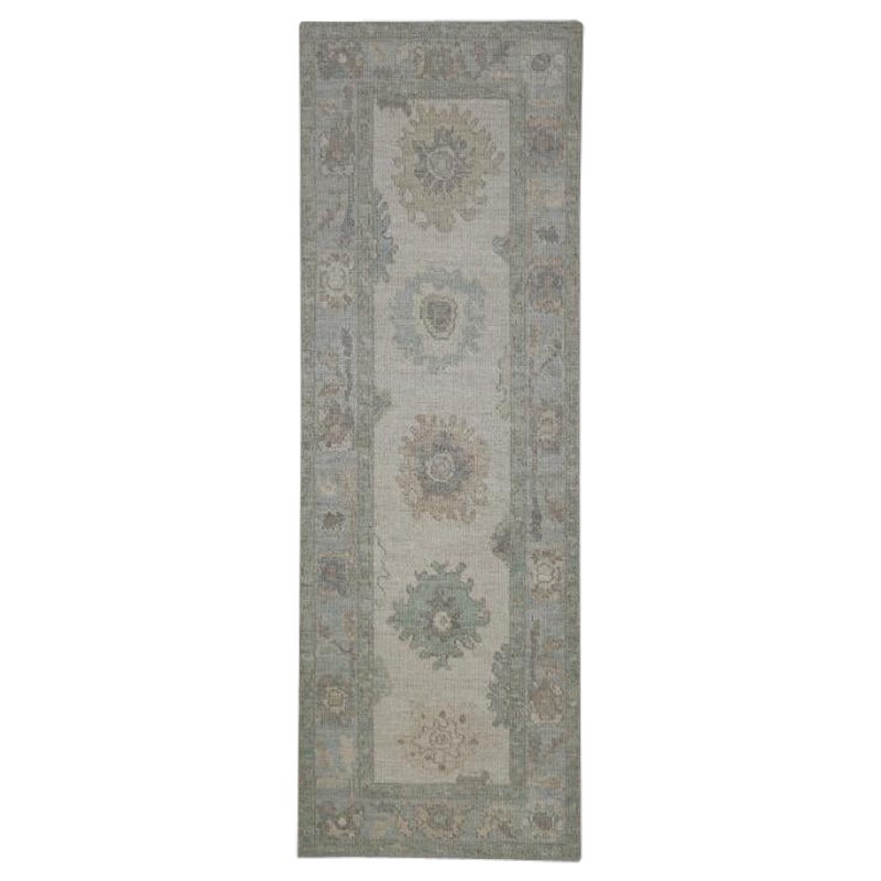 Türkischer Oushak-Teppich Orientalisch Handgefertigt 2'11" x 8'7" #11651