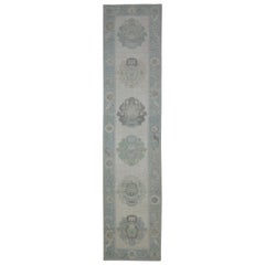 Turkish Oushak Rug Oriental Handmade 2'9" x 12' #11543
