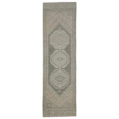 Turkish Oushak Rug Oriental Handmade 3' x 10'2" #11257