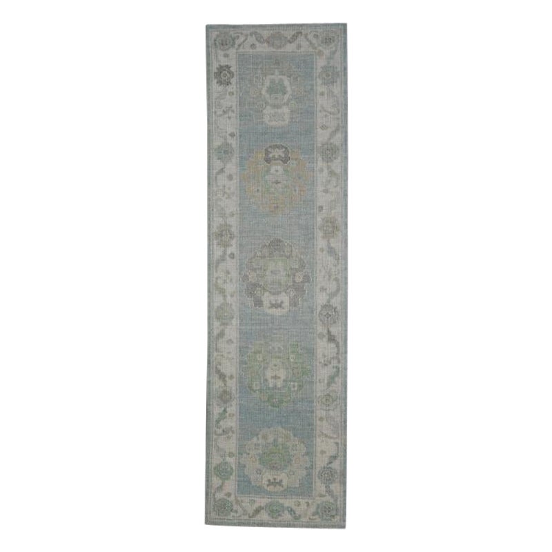 Türkischer Oushak-Teppich Orientalisch Handgefertigt 2'11" x 10'4" #11590