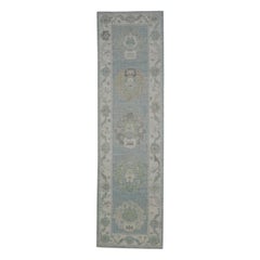 Alfombra Turca Oushak Oriental Hecha a Mano 2'11" x 10'4" #11590