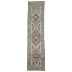 Turkish Oushak Rug Oriental Handmade 3'1" x 12'2" #2272