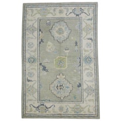 Turkish Oushak Rug Oriental Handmade 4' x 6' #12185