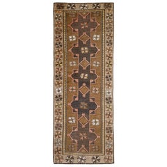 Türkischer Anatolischer Vintage-Teppich Orientalischer handgefertigter Teppich 5' x 13'2" #11985
