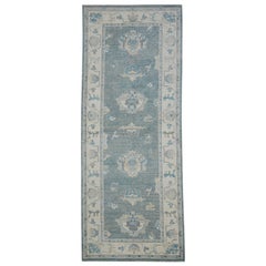 Turkish Oushak Rug Oriental Handmade 4'1" x 10'3" #11962