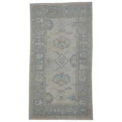 Turkish Oushak Rug Oriental Handmade 5'3" x 9'9" #11903