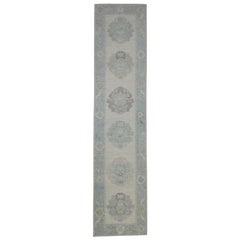 Turkish Oushak Rug Oriental Handmade 2'9" x 12'1" #11576