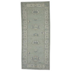 Turkish Oushak Rug Oriental Handmade 4'1" x 9'8" #11894