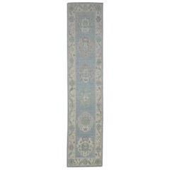 Turkish Oushak Rug Oriental Handmade 2'8" x 12'2" #11210