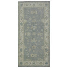 Turkish Oushak Rug Oriental Handmade 4'11" x 9'11" #11892