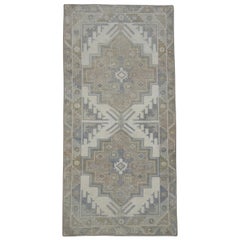 Alfombra Turca Oushak Oriental Hecha a Mano 3'10" x 7'9" #11054
