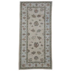 Alfombra Turca Oushak Oriental Hecha a Mano 4'6" x 9'3" #2378