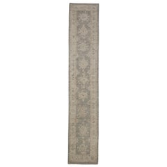 Turkish Oushak Rug Oriental Handmade 2'8" x 14' #2256