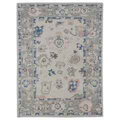 Turkish Oushak Rug Oriental Handmade 4' x 5'3" #12144