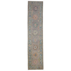 Alfombra Turca Oushak Oriental Hecha a Mano 2'11" x 13'1" #2083
