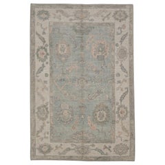 Turkish Oushak Rug Oriental Handmade 4' x 6' #12043