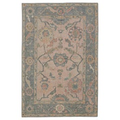 Türkischer Oushak-Teppich Orientalisch Handgefertigt 3'10" x 5'8" #12031